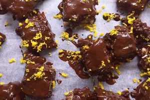 Terry's chocolate orange bites with almonds and coconut