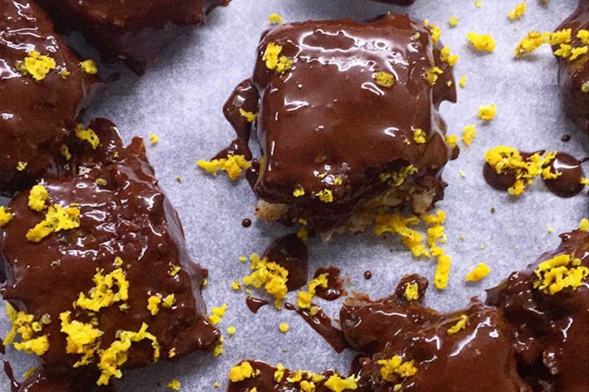 Terry's chocolate orange bites with almonds and coconut