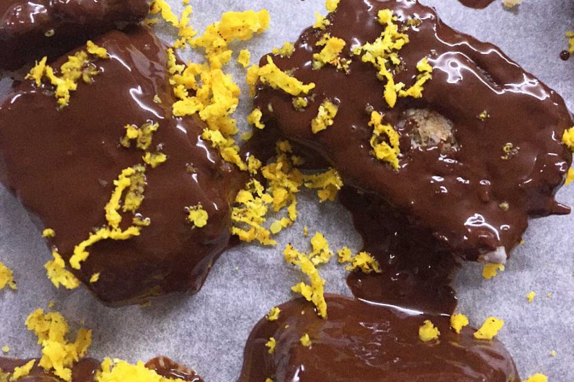 Terry's chocolate orange bites with almonds and coconut