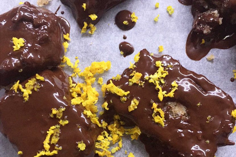 Terry's chocolate orange bites with almonds and coconut