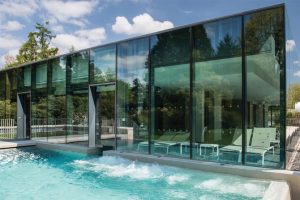 Outdoor Heated Hydrotherapy Infinity Pool at Rudding Park Spa & Hotel in Harrogate Review
