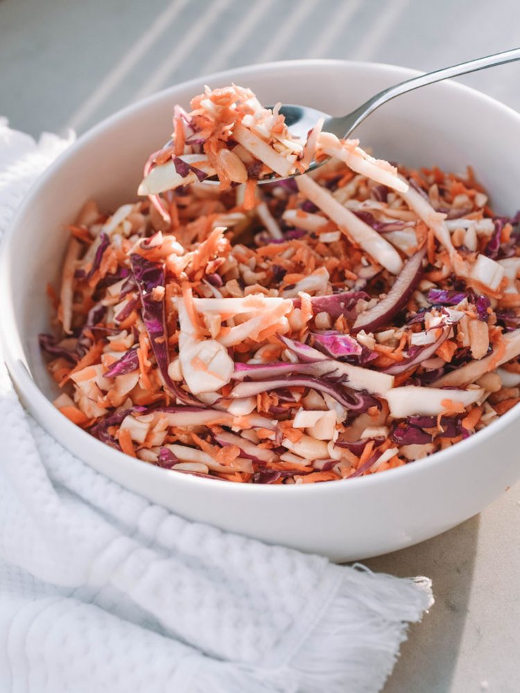 ASIAN PEANUT, CABBAGE AND GINGER SLAW