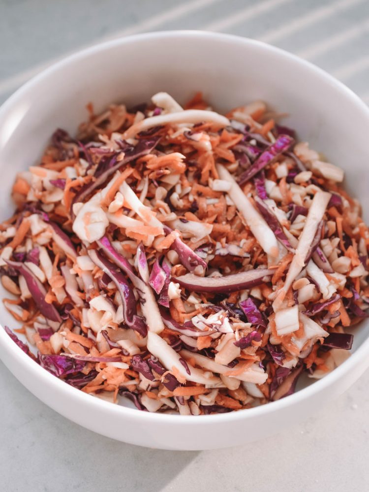 ASIAN PEANUT, CABBAGE AND GINGER SLAW