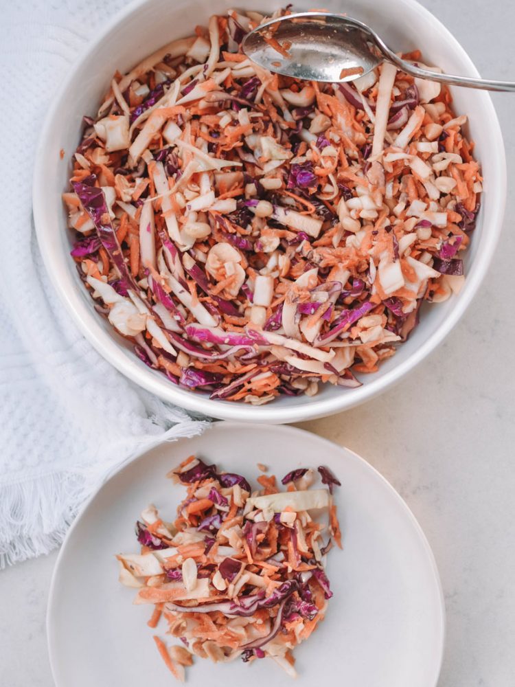 ASIAN PEANUT, CABBAGE AND GINGER SLAW