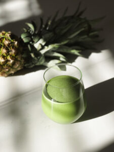 Tropic Glow Smoothie with Protein Powder & Pineapple