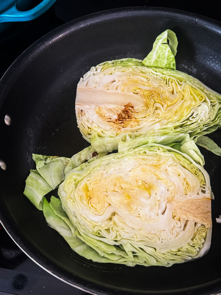 Miso Butter Roasted Cabbage with Silken Tofu